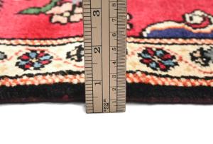 Vintage Red Pictorial 2X3 Hamedan Persian Rug