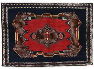 Vintage Red Geometric 2'6X3'7 Hamedan Persian Rug