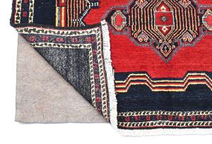 Vintage Red Geometric 2'6X3'7 Hamedan Persian Rug