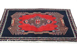 Vintage Red Geometric 2'6X3'7 Hamedan Persian Rug
