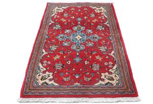 Vintage Red Traditional 2'7X4'3 Sarouk Persian Rug