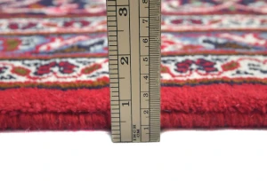 Vintage Red Floral Traditional 8'3X10'11 Kashan Persian Rug