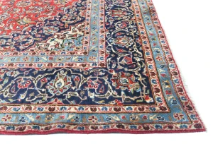 Semi Antique Red Floral Traditional 8X12 Kashan Persian Oriental Rug