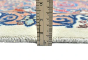Vintage Cream Pictorial Traditional 8x11 Kashmar Persian Rug