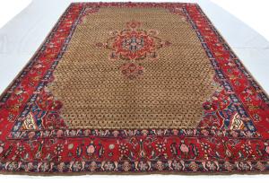 Vintage Beige Tribal 8'5 X 11'4 Koliaie Persian Rug