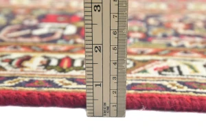 Vintage Red Floral Traditional 7X10 Tabriz Persian Rug