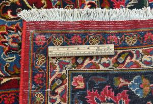 Vintage Red Floral 8X11 Mashad Persian Rug