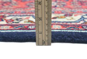 Vintage Purple-navy Floral 7x10 Hamedan Persian Rug