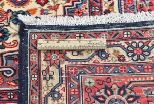 Vintage Purple-navy Floral 7x10 Hamedan Persian Rug