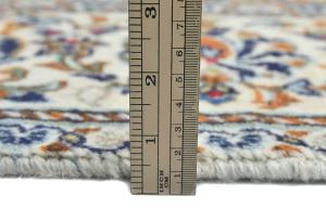 Vintage Cream Traditional 6'2X9'7 Kashan Persian Rug
