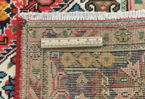 Vintage Light Red Floral 6'6X9'3 Mashad Persian Rug