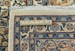 Vintage Cream Traditional 8x11 Kashmar Persian Rug