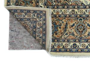 Vintage Cream Traditional 8x11 Kashmar Persian Rug