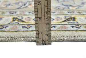 Vintage Cream Traditional 8x11 Kashan Persian Rug