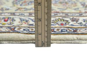 Vintage Cream Traditional 8x11 Kashan Persian Rug