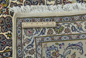 Vintage Cream Traditional 8x11 Kashan Persian Rug