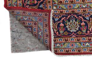 Vintage Red Traditional 8x11 Kashan Persian Rug