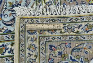 Vintage Cream Traditional  Floral 8x11 Kashan Persian Rug