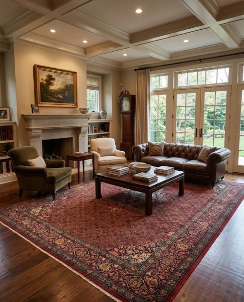 Vintage Orange-red Tribal Floral 10X13 Bidjar Persian Rug