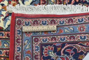 Vintage Red Floral Traditional 8x11 Kashan Persian Rug