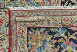 Vintage Red Traditional Floral 7'9X10'10 Kerman Persian Rug