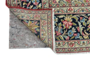 Vintage Red Traditional Floral 7'9X10'10 Kerman Persian Rug