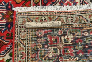 Vintage Red Floral Traditional 6x9 Tabriz Persian Rug