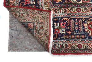 Vintage Red Floral Traditional 8x11 Tabriz Persian Rug
