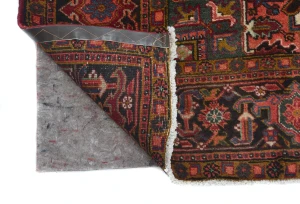 Vintage Red Geometric 8x11 Heriz Persian Rug