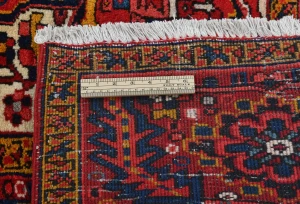 Vintage Red Floral 8x12 Heriz Persian Oriental Rug