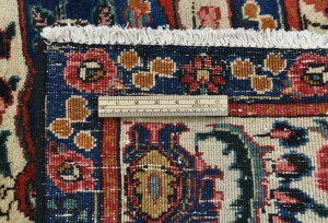Vintage Red Floral 8x10 Bakhtiari Persian Oriental Rug