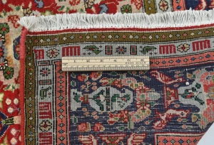 Vintage Red Floral Traditional 6X9 Tabriz Persian Rug
