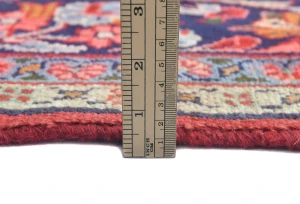 Vintage Red Floral 6'4 X 9'10 Hamedan Persian Rug