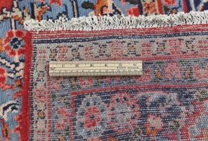 Vintage Red Floral 6'4 X 9'10 Hamedan Persian Rug