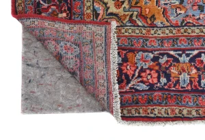 Vintage Red Floral 6'4 X 9'10 Hamedan Persian Rug