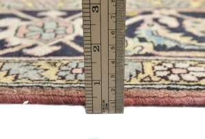 Vintage Blush Pink Geometric Traditional 7X10 Tabriz Persian Rug