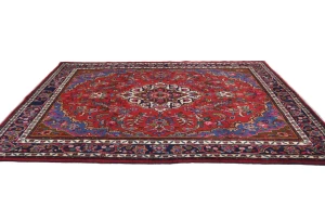 Vintage Red Tribal 7X10 Hamedan Persian Rug