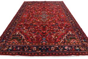 Vintage Red Tribal Floral 7'3X10'6 Lilian Persian Rug