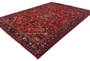 Vintage Red Tribal Floral 7'3X10'6 Lilian Persian Rug