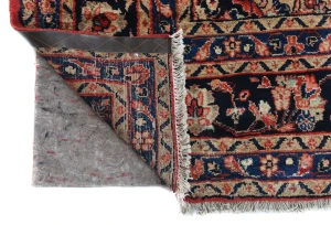 Vintage Red Traditional Floral 8x11 Hamedan Persian Rug