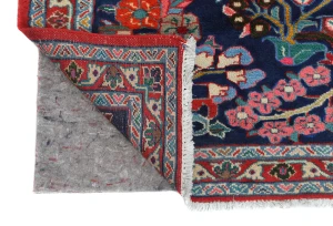 Vintage Navy Blue Traditional 7X10 Hamedan Persian Rug