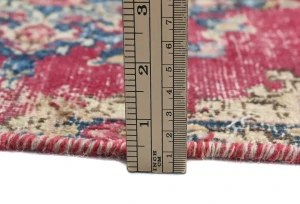 Semi Antique Muted Floral 2X3 Distressed Oriental Rug