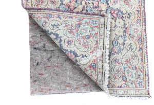 Semi Antique Muted Floral 1'7X1'8 Distressed Oriental Square Rug