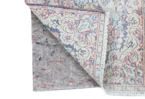Semi Antique Muted Floral 1'7 X 2'3 Distressed Oriental Rug