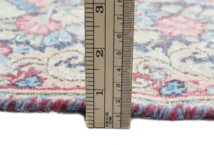 Semi Antique Muted Floral 1'7 X 2'3 Distressed Oriental Rug