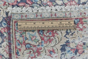 Semi Antique Muted Floral 1'7 X 2'3 Distressed Oriental Rug