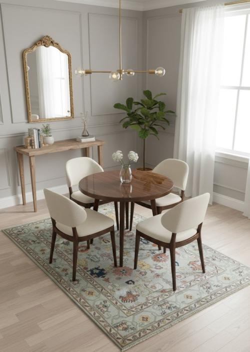 Gray Floral Modern 5X7 Kazak Pakistan Rug