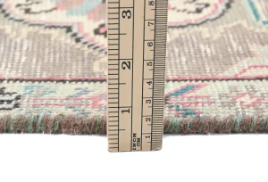 Semi Antique Muted Floral 1'8X2'4 Distressed Oriental Rug