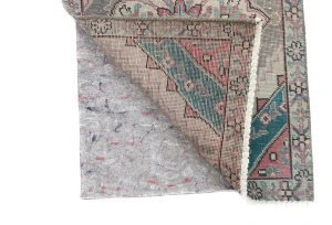 Semi Antique Muted Floral 1'8X2'4 Distressed Oriental Rug