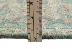 Semi Antique Muted Floral 1'7X2'4 Distressed Oriental Rug